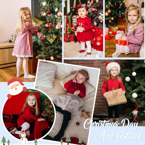 Zando Girls' High Waist Elastic Fleece Lined Thickened Tights & Stockings & Pantyhose - Ultra-Stretch for 3T-12 Years3