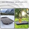 KMZ Matelas Gonflable SUV Avec Pompe Électrique Intégrée - Confort Épais Pour Camping Et Voyages En Voiture - 300 Kg - Gris