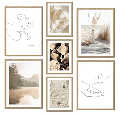 ag.art deco Lot de 7 Posters | Affiche Decoration Murale | Affiche Murale pour Salon et Chambre à...