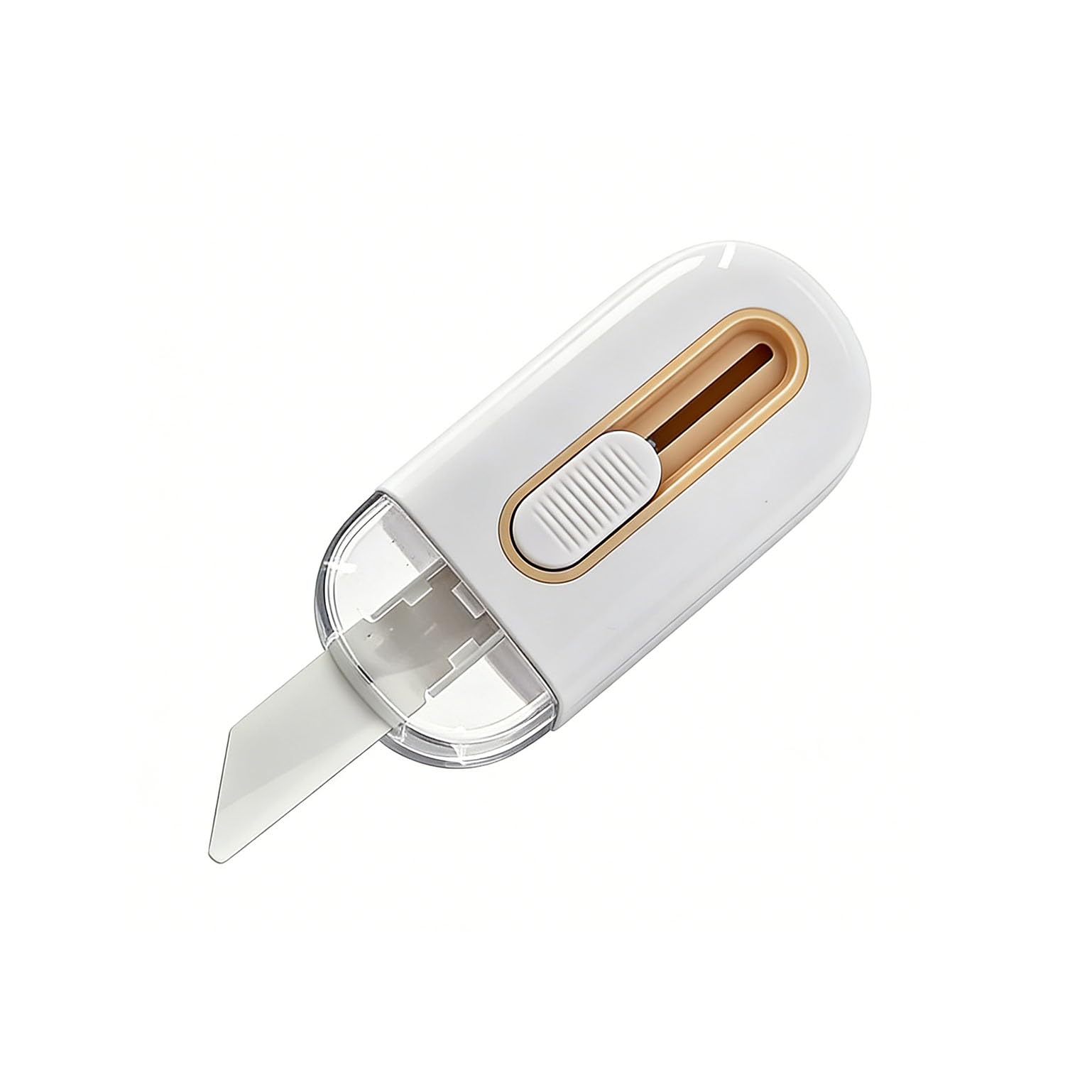 Ceramic Box Cutter, Mini Safety Box Opener with Retractable Blade, Cute Small Package Opener Tool for Home, Office &amp; Warehouse Use