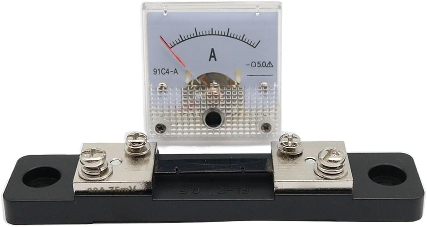 Current Panel Meter 91C4 with 75mV shunt 1 Set(50A)
