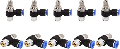 SNS 14 "tubo OD x 38 NPT válvula de control de flujo de aire de codo de 90 grados empuje para conectar la válvula de control de velocidad de montaje