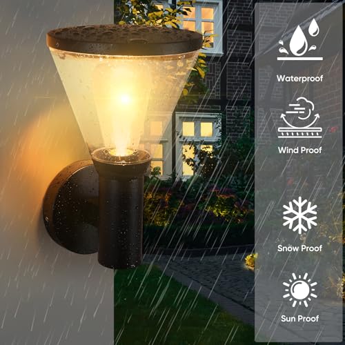 EBION Outdoor Wall Lights E27, IP65 Waterproof Outside Wall Lights in Aluminum - Image 4