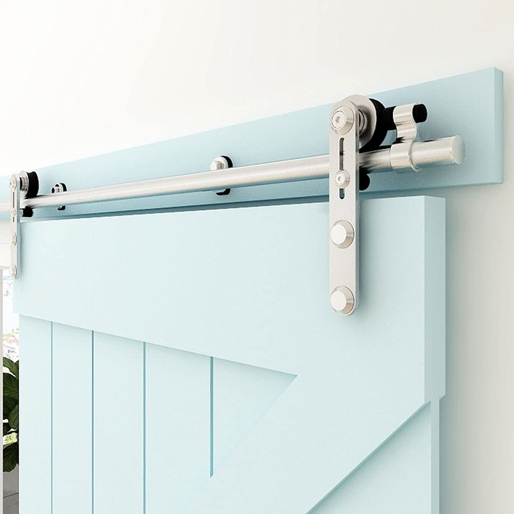 Binario Porta Scorrevole In Acciaio Inox 304cm - Kit Per Porte Di Legno - Foto 3