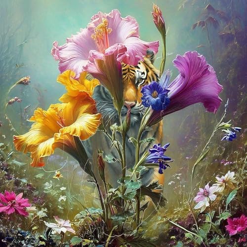 CafePress Tiger in Mystical Spring Hibiscus Baby Blanket, Super Soft Newborn Swaddle2