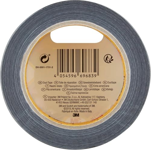 Image of Scotch Universal Duct Tape Black 25m x 48mm, 6 Units per Case