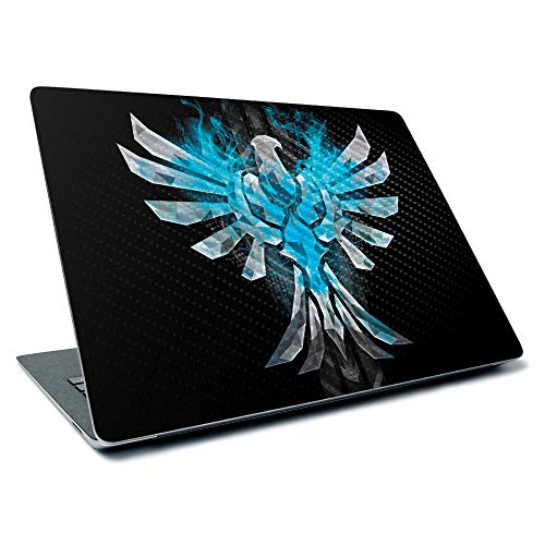 Image of MightySkins Carbon Fiber Skin for Microsoft Surface Laptop 3 13.5 inch (2019) - Blue Reborn,Textured Carbon Fiber Finish,Easy to Apply, Remove, and Change Styles,