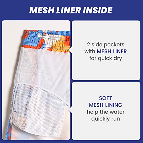 Image of maamgic Mens Swim Trunks 5 Inch with Mesh Liner Breathable for Beach