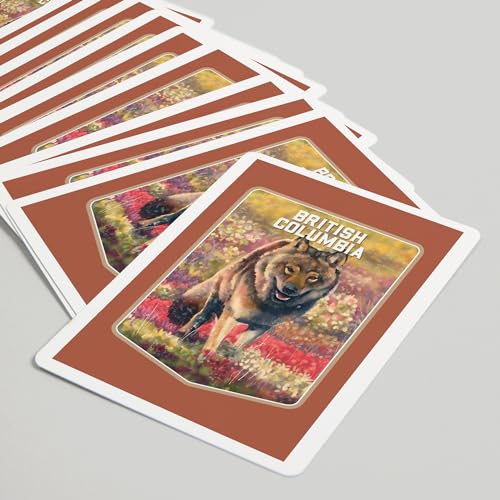 Lantern Press Baraja Poker 52 Cartas Gray Wolf miniatura 5