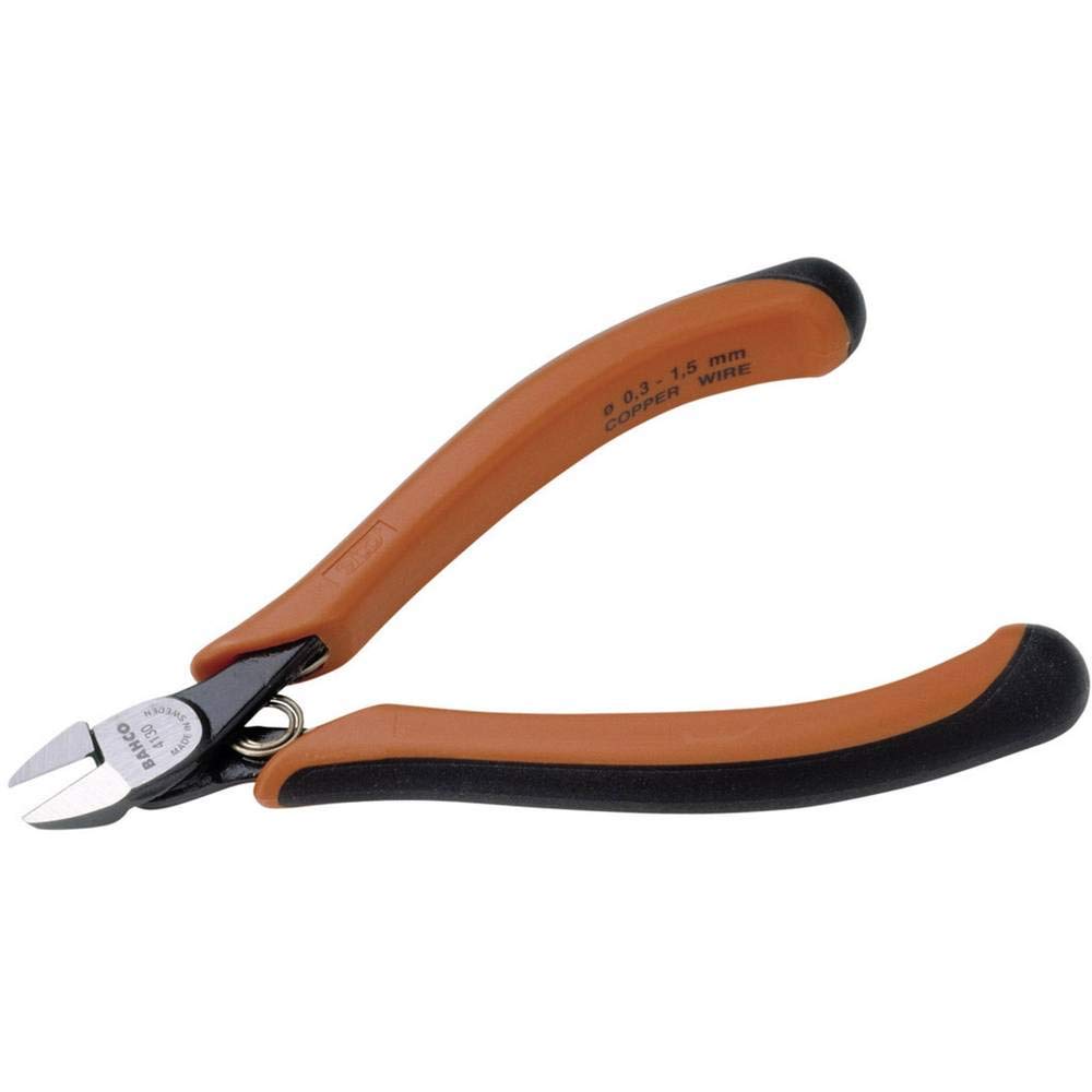 Bahco 4130 "Supreme Series" Micro Diagonal Cutter, Black/Orange, 120 mm