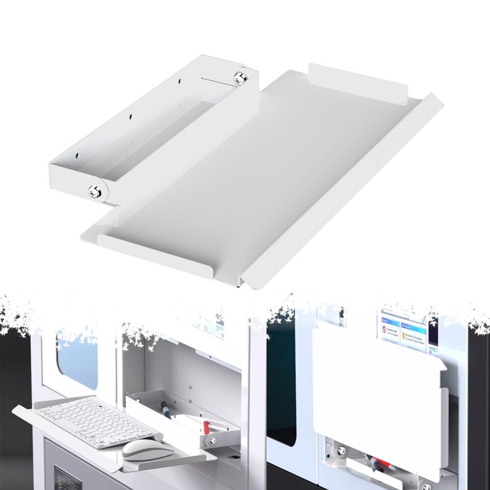 Plateforme de clavier murale pliable a 90 degres pour optimiser l'espace