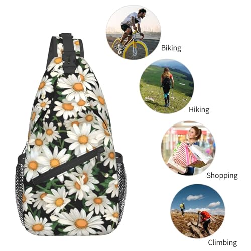 Bolso bandolera con estampado floral para viaje y senderismo miniatura 6
