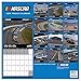 TF PUBLISHING 2025 Nascar Tracks Wall Calendar - Large Grids for Appointments and Scheduling - Vertical Monthly Wall Calendar 2025 - Home and Office Organization - Premium Gloss Paper - 12
