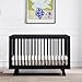 Babyletto Hudson 3-in-1 Convertible Baby Crib - GREENGUARD Gold Certified Convertible Crib to Toddler Bed & Daybed - Wooden Baby Bed with 4 Adjustable Mattress Heights - Easy to Assemble - Black