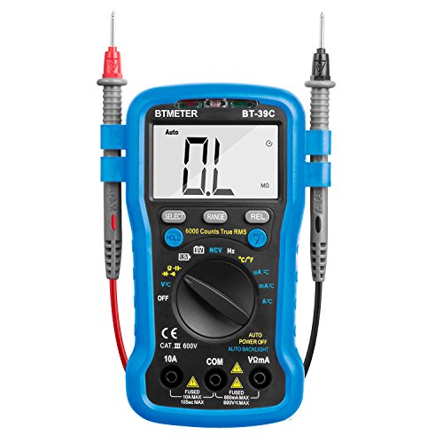 Goyerrnes Digital Multimeter 6000 Counts Ac Dc Voltmeter, Current, Capacitance, Frequency, Duty-Cycle, Diode, Continuity&Temperature Backlight Lcd #TOP3