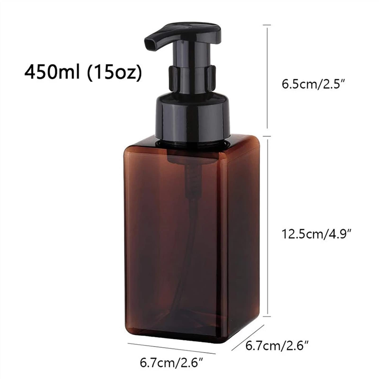 Dosificador Jabon Botella de Bomba Recargable del dispensador de Espuma de 450 ml for el Lavado del Cuerpo de la Lavado del champú de jabón líquido for los cosméticos dispensador champú