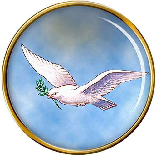Family-crests.com Paloma da arca cristã Pin