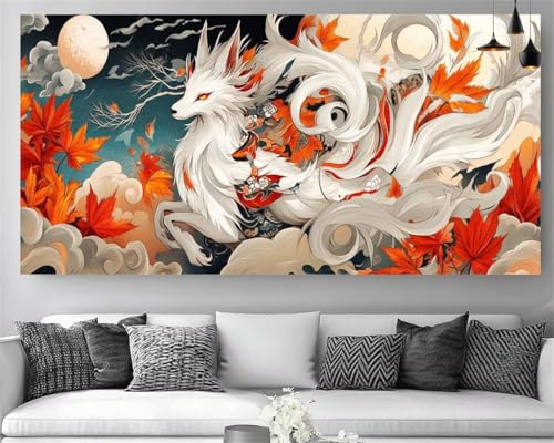 Peinture Diamant Numero Adulte pour masquer un mur vide avec un Canevas XXL