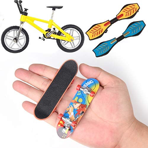 Yoeevi Mini Finger Sports Park Ramp Toys Set, Skateboards/Bikes/Swing Boards/Replacement Wheels And Tools With Ramp And Rail Park Stair Educational Finger Toy Set For Kids Party Favor #TOP3