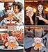 DolliBu Super Soft Pink Bear Stuffed Animal with Pumpkin Plush Decor - 8 Inch Plush Toy for Baby, Kids, Adults - Halloween, Thanksgiving, Fall Gift