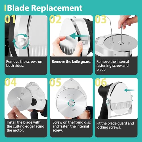 YJINGRUI Electric Kebab Slicer 80W Handheld Doner Kebab Shawarma Knife - Adjustable 0.5-8mm Thickness Electric Meat Cutter for Home, Roast Meat Shops, Restaurants & Barbecue Parties - Image 6