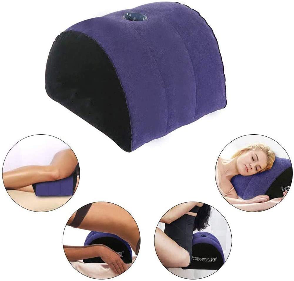 Sex Juguete Sexual Cojín para El Juguete Parejas Sexo G-Punto Estimulan Almohada Sexo Sofá Inflable con Manual De La Bomba Lumbar Sexfurniture Almohada para Parejas,A
