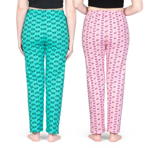 Image of ARIEL Women's Cotton Printed Pyjama pack of 2