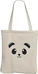 Ecobag Panda Bolsa de Praia Grande Sacola de Tecido Dobrável Ecológica Feminina 30x40 REC Store