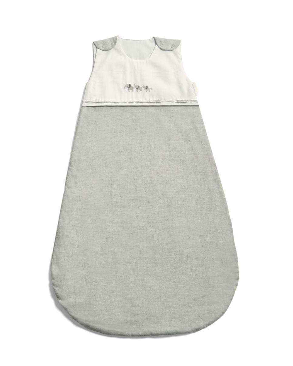 Mamas & PapasWelcome To The World Dreampod 6-18 Months, 2.5 Tog, Soft Grey Cotton, Zip Bottom - Grey/White Elephant