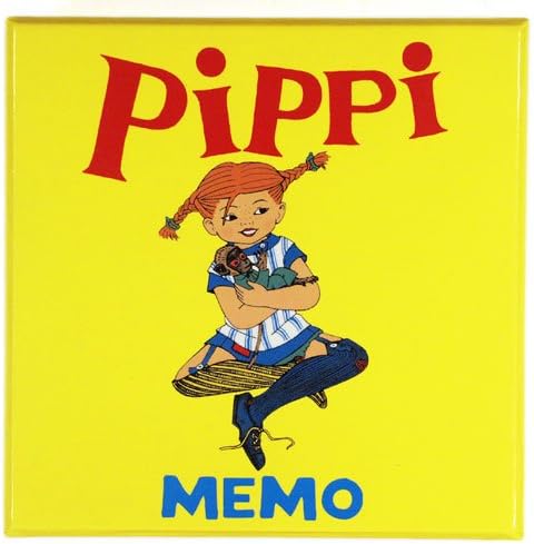 Hjelms Pippi Longstocking Memo Memory Game (32 Tiles - 16 Sets) 2-4 Players