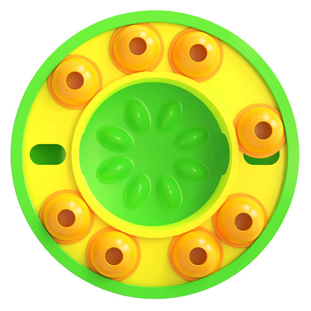 Gamelle interactive alimentation lente petit chien et chat verte