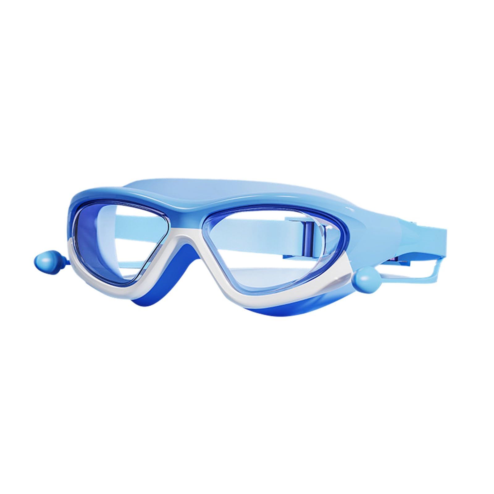 Anti-Fog Swim Goggles for Children Age 3-15, No Leaking UV Protection, Clear Vision, Quick Adjust Soft Silicone Glasses Boys Girls