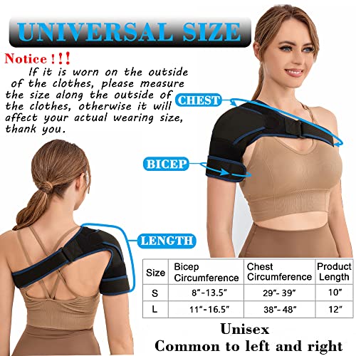 Viskonda Shoulder Brace - Support And Compression Sleeve,Rotator Cuff Shoulder Brace For Men&Women,For Ac Joint Pain Relief,Arm Stability,Injuries&Tears,Bursitis,Swelling,Tendonitis(Small) #TOP5