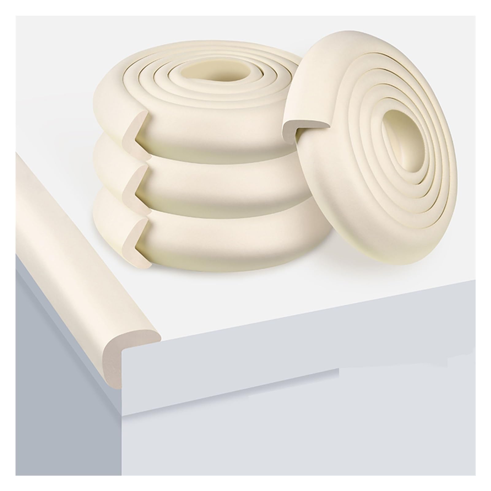 Protezione for bordi e angoli in schiuma, imbottitura morbida multifunzionale for paraurti for mobili caminetto(Pink,200cm2pcs)