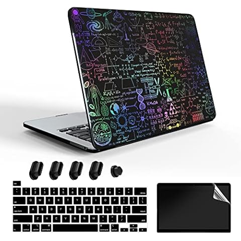 AiGoZhe MacBook Pro 13 Inch Case 2022 M2,2021,2020-2016 Release,Dazzling Printed Black Shell for MacBook Pro 13 Case A2338 M1 A2251 A2289 A2159 A1989 A1706 with Retina fits Touch ID, Dazzling Formula Cover
