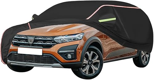 WOLWES La funda para automóvil es adecuada para Dacia SanderoSandero Stepway 2013-2023, resistente al agua, la lluvia, el sol y la nieve, con