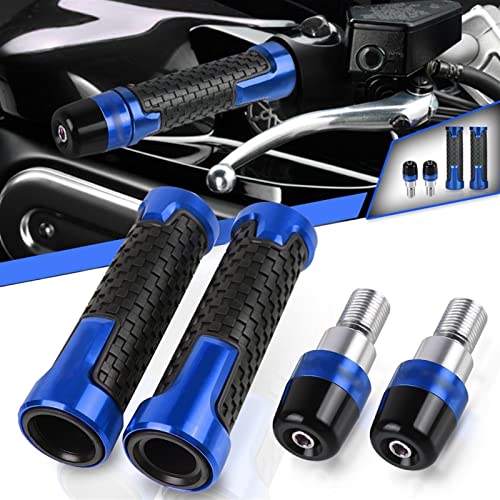 Poignées de guidon moto Yamaha XJR 1200 et XJR 1300 revêtement antidérapant aluminium CNC argent - 4