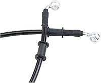 Vista 4 de 400-2400mm AN3 18pulgada 28 90 Grados M10 Manguera de Freno Hidráulico para Motocicleta de Acero Inoxidable Trenzada para ATV Moto Motocross Pit