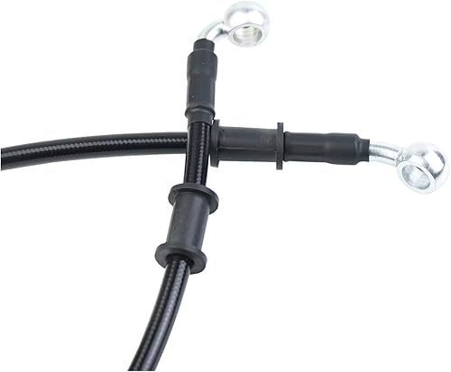 Miniatura 4 de 400-2400mm AN3 18pulgada 28 90 Grados M10 Manguera de Freno Hidráulico para Motocicleta de Acero Inoxidable Trenzada para ATV Moto Motocross Pit