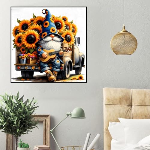 HHMATITS Gnome Diamond Art Kits for Adults 12X12Inch — view 5