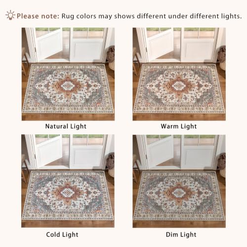 Image of Tangsoo Oriental 3x10 Washable Runner Rugs for Hallway, Runner Rug Non Slip