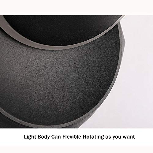 Aplique de pared LED 5W giratorio con luz blanca cálida 4