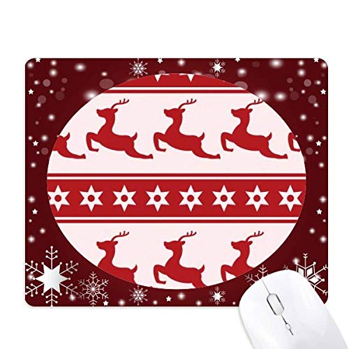 Tapis de souris de Noël contre la fatigue du poignet motif étoile rouge d'hiver