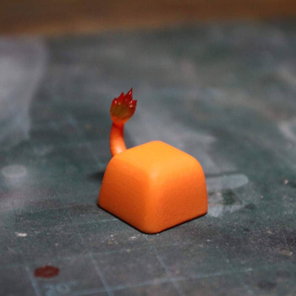 Little Fire Dragon Frog Seed Design Resin Keycaps for Cherry Mx Switch Mechanical Gaming Keyboard Use SA R1 (LittleFireDragon)