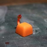 HFSECURITY Little Fire Dragon Frog Seed Design Resin Keycaps for Cherry Mx Switch Mechanical Gaming Keyboard Use SA R1 (LittleFireDragon)