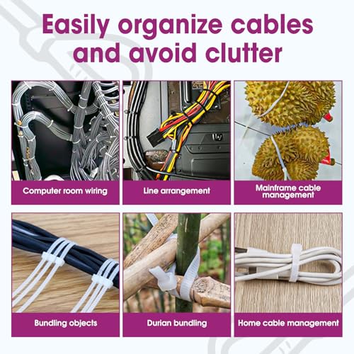 400 PCS Zip Ties 24 Inch Heavy Duty, Large Cable Ties 500lbs Tensile Strength, Black Zip Ties for Indoor and Outdoor Use, UV Resistant Wire Ties by YesBes - Image 7