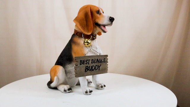Amazon.com: Ebros Lifelike Realistic Tri Color Beagle Dog Welcome