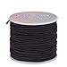 Produktbild BENECREAT 2mm 50m elastische Schnur, Schmuckherstellung Perlenschnur, Stretchfaden Draht Stoff Crafting String Seil Bungee Cord für DIY Handwerk Armbänder Halsketten, Schwarz