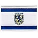 Jerusalem Flag Embroidered Patch Israel Iron-On Jewish Emblem