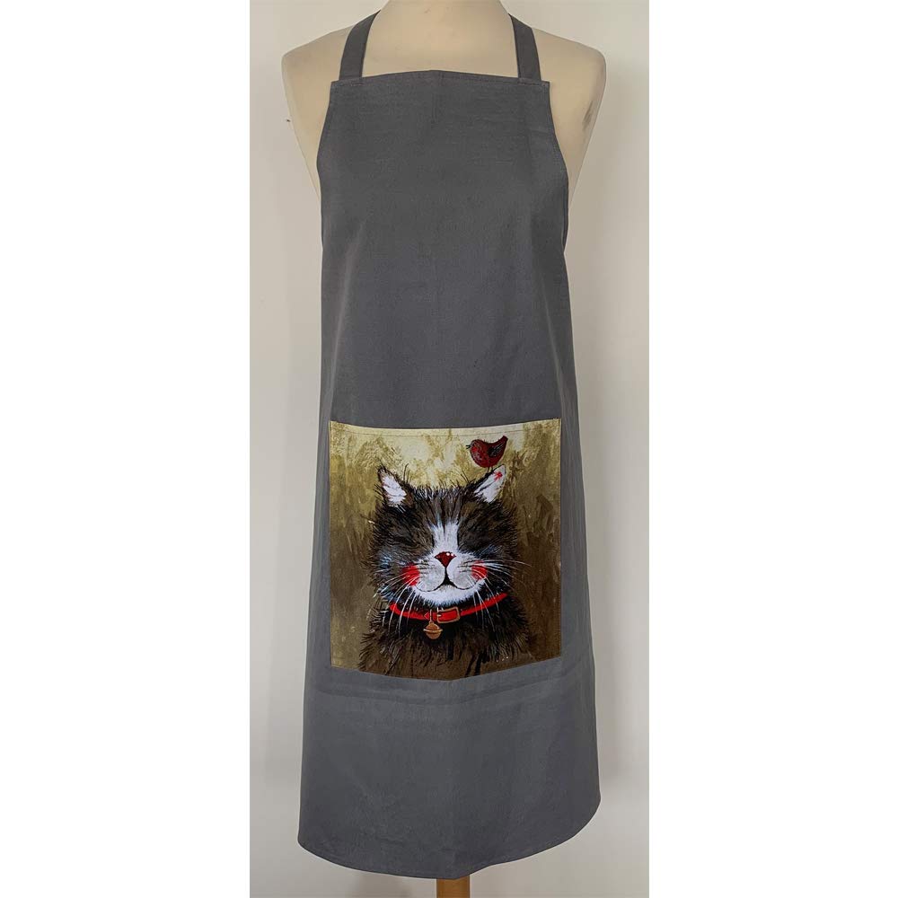 Alex Clark Grey Klaus Cat Apron
